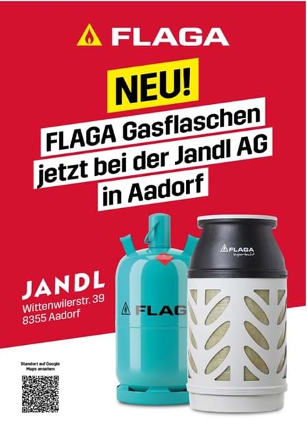 Gasflaschen bei Jandl AG