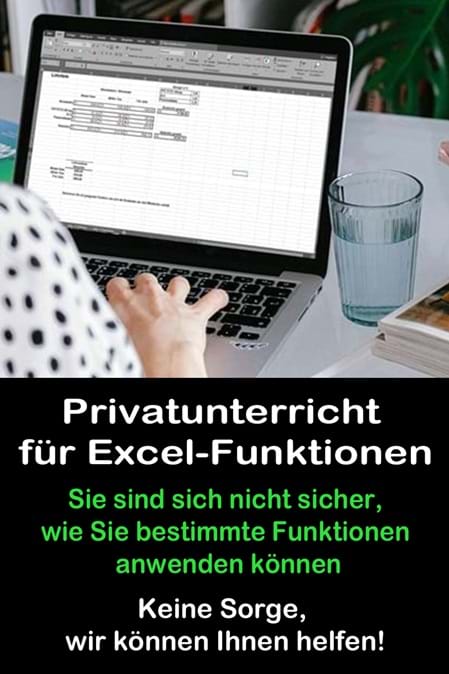 Privatunterricht für Excel-Funktionen bei Blattner Training